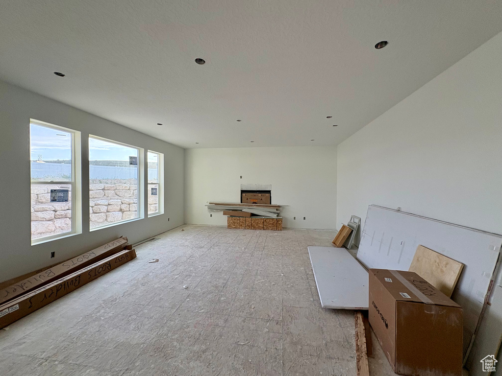 View of unfurnished living room