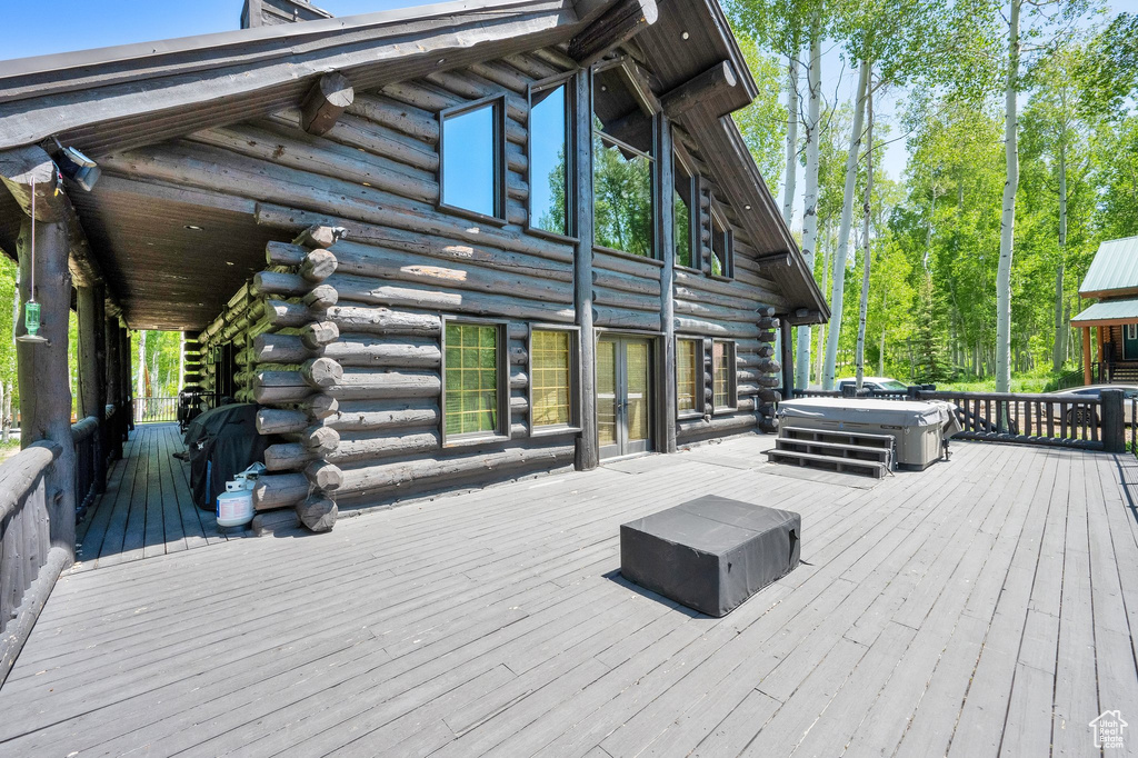 View of wooden terrace