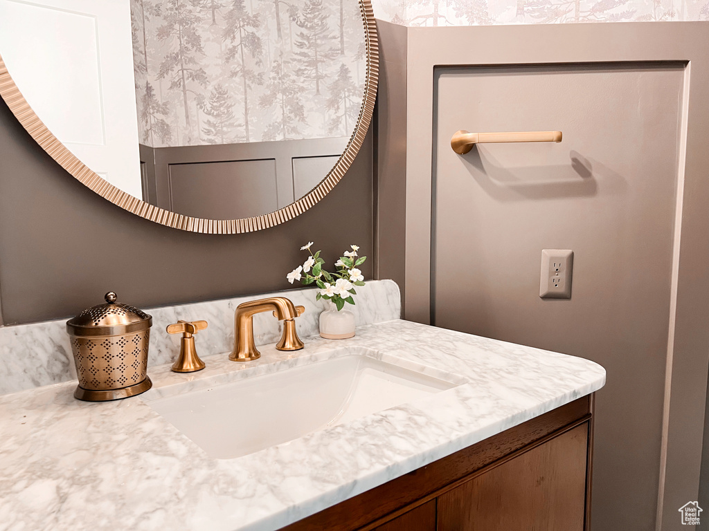 Bathroom featuring vanity