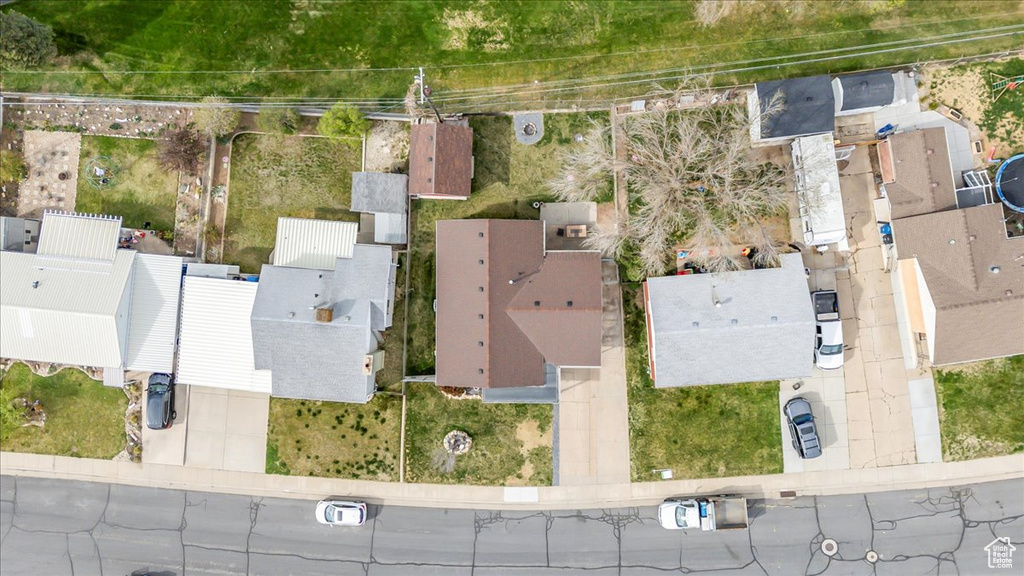 Drone / aerial view with a residential view