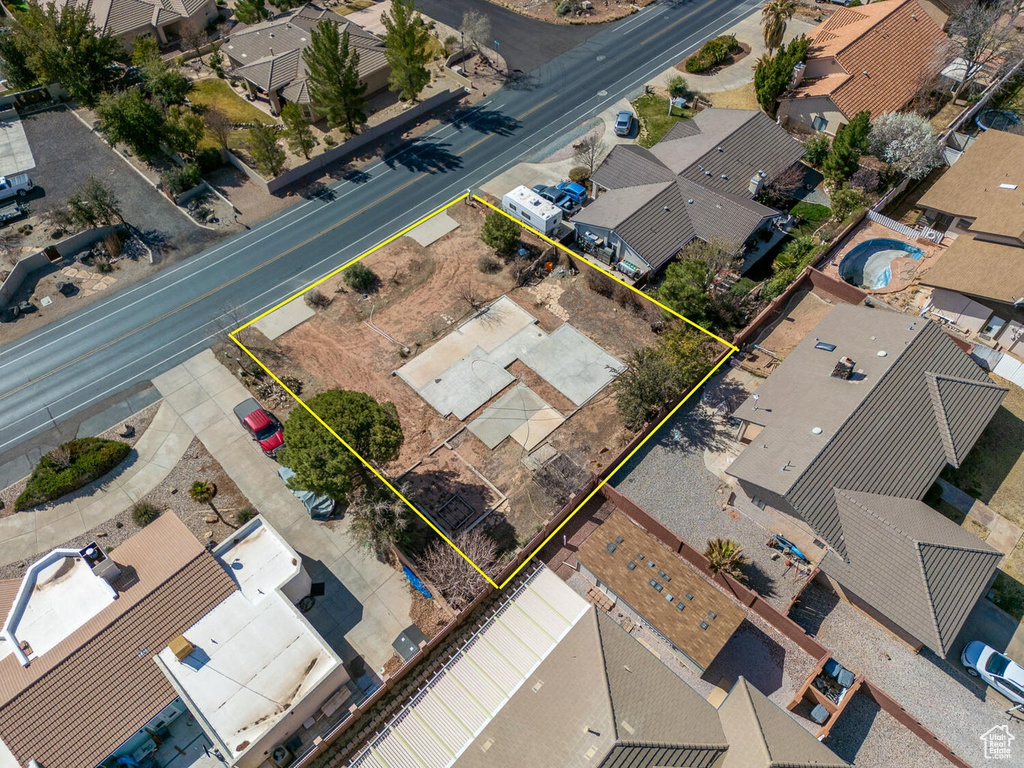Bird's eye view featuring a residential view