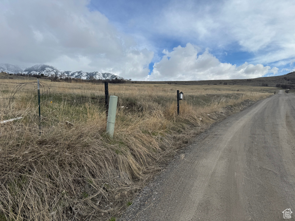View of street with a rural view