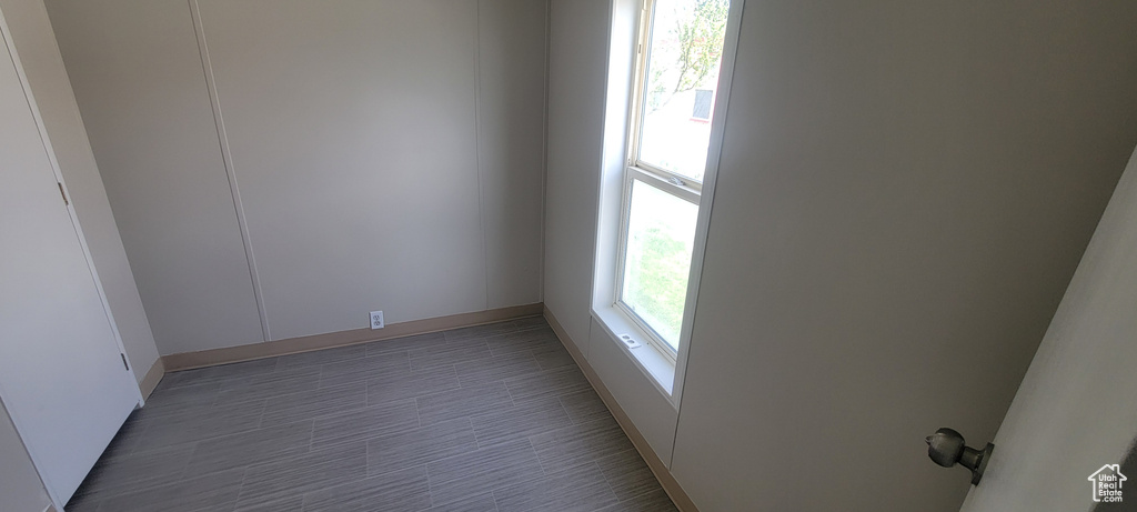 Empty room with baseboards