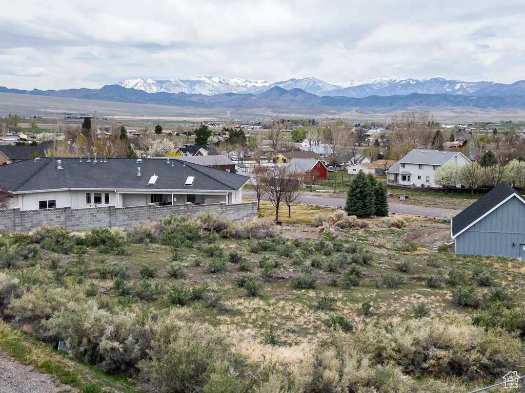 View of mountain feature with a residential view