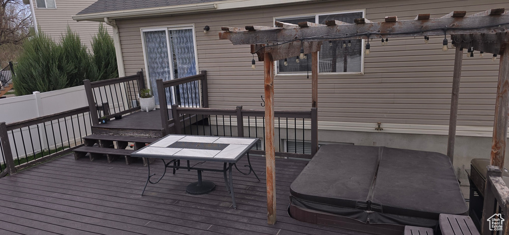 View of deck