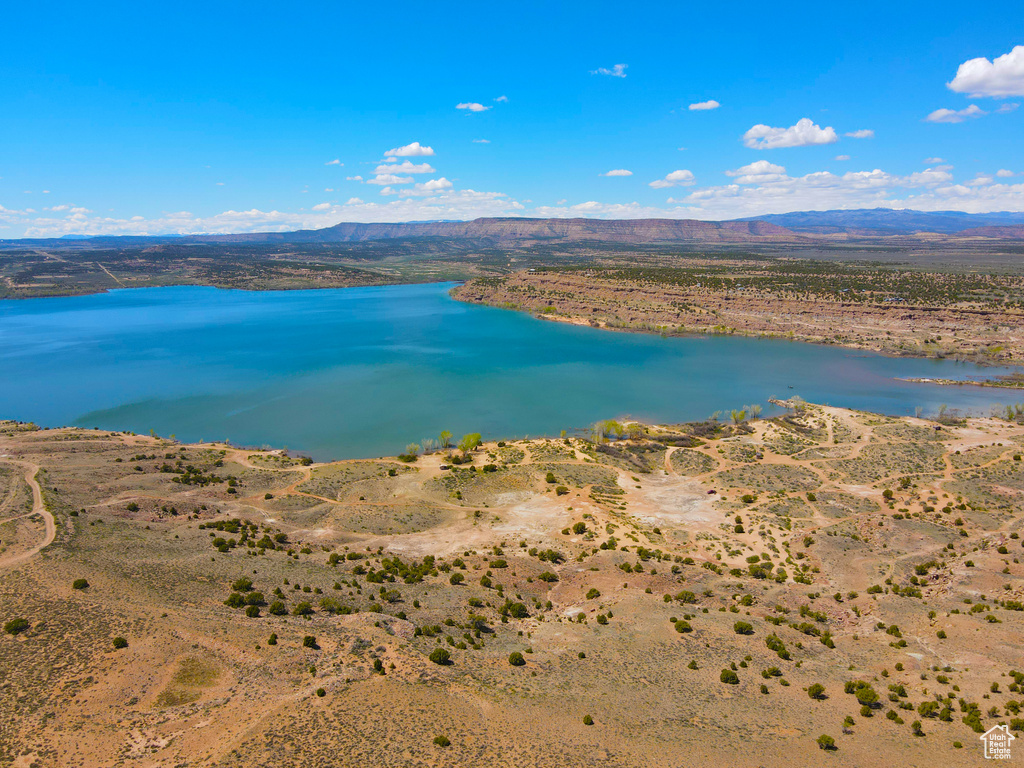 Water view featuring a mountainous background