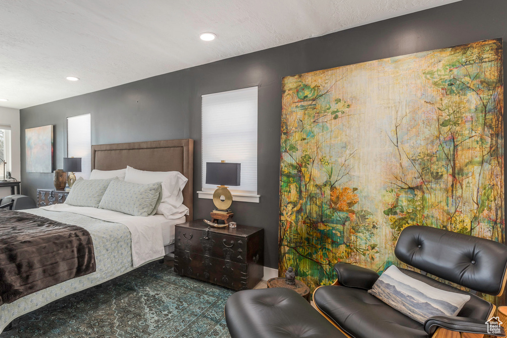 Bedroom featuring recessed lighting