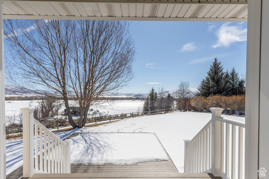 View of snowy yard