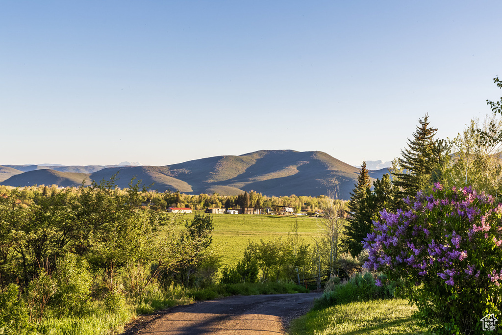 View of mountain backdrop