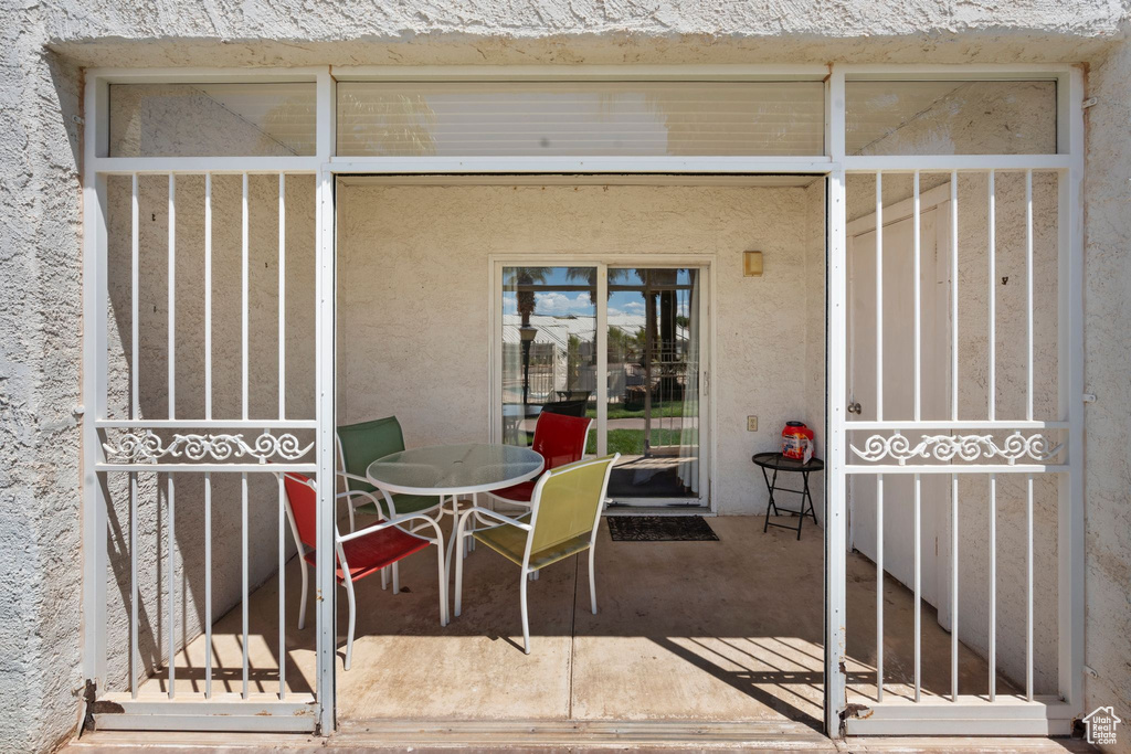 View of patio