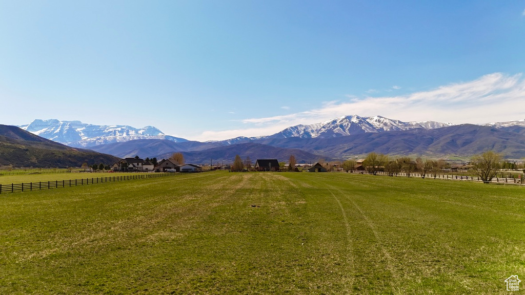 View of mountain feature featuring a rural view