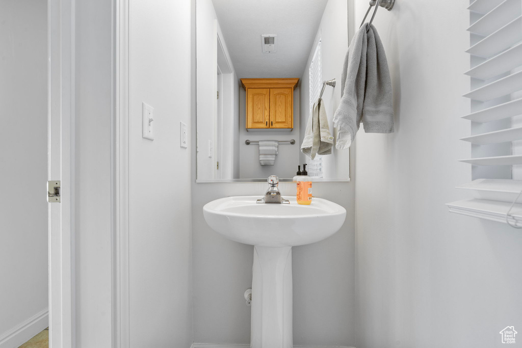 Bathroom featuring visible vents
