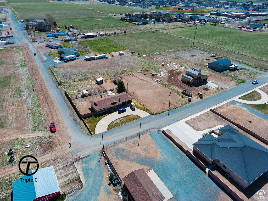 Bird's eye view with a rural view
