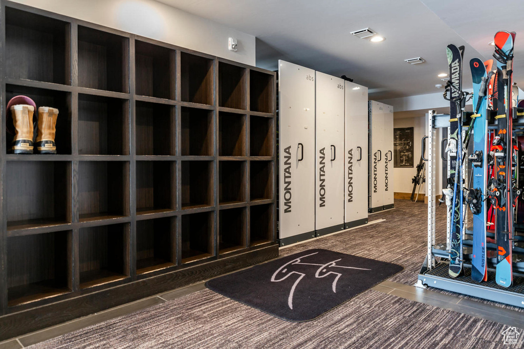 Interior space featuring visible vents