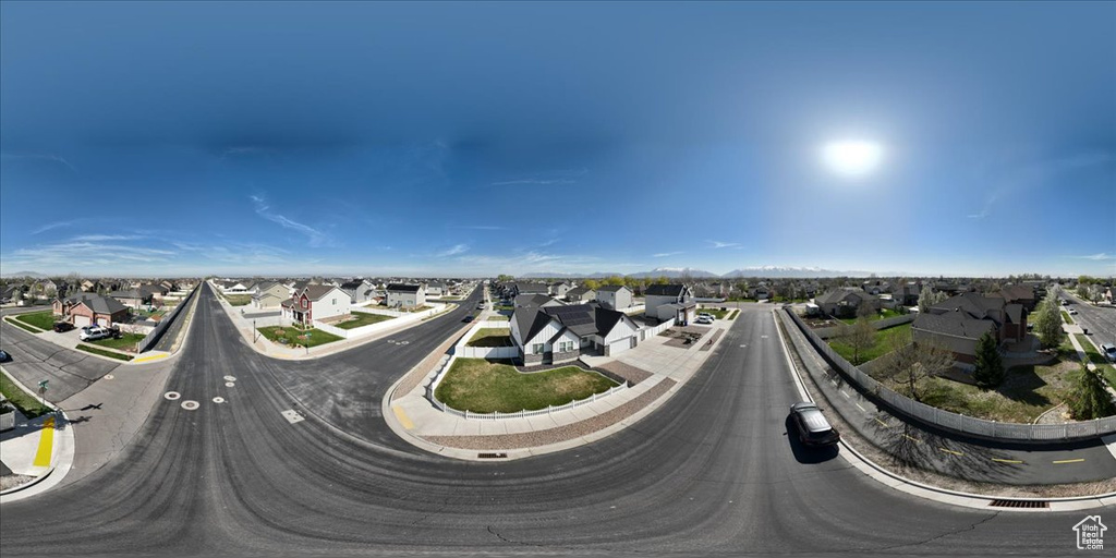 Drone / aerial view with a residential view