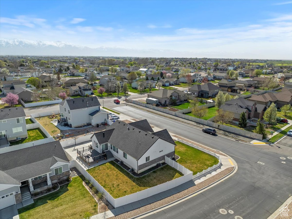 Bird's eye view featuring a residential view