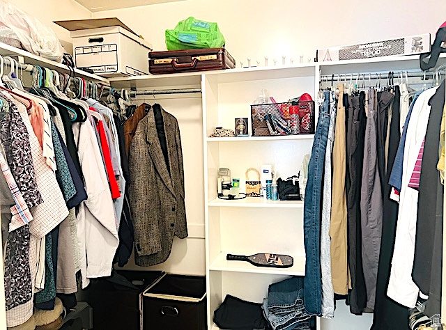 View of spacious closet