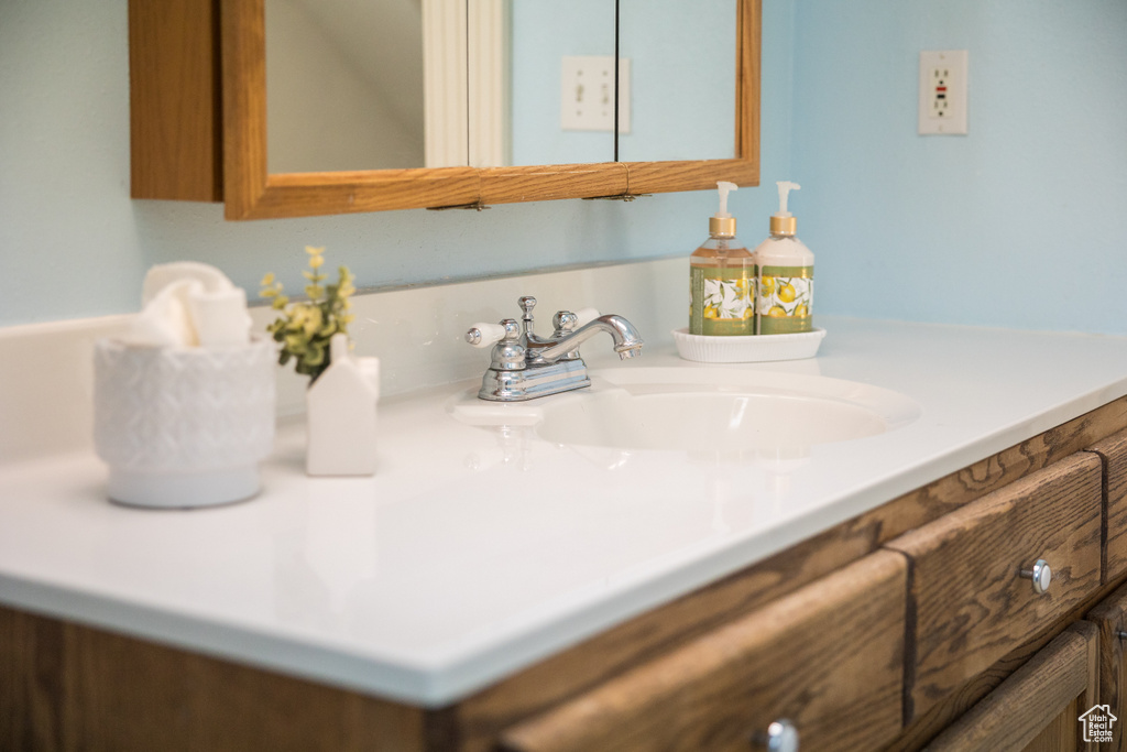 Bathroom featuring vanity