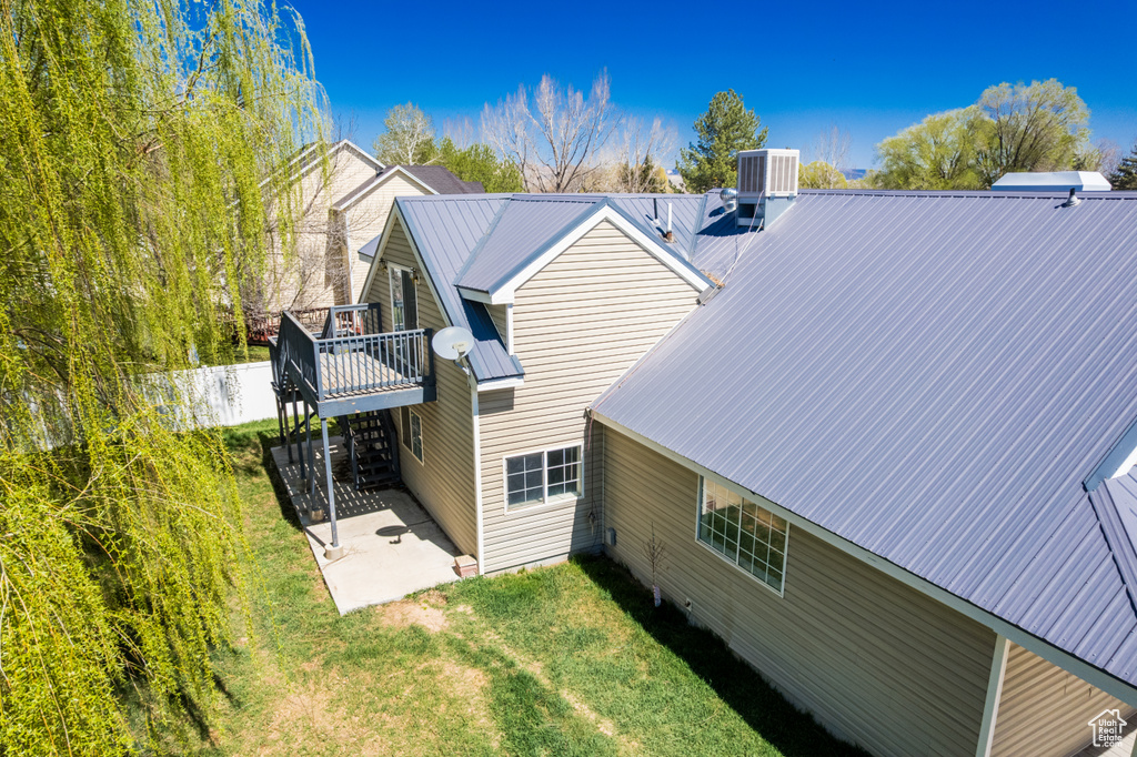 Birds eye view of property