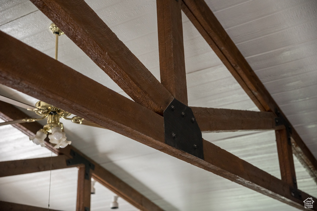 Details with beamed ceiling