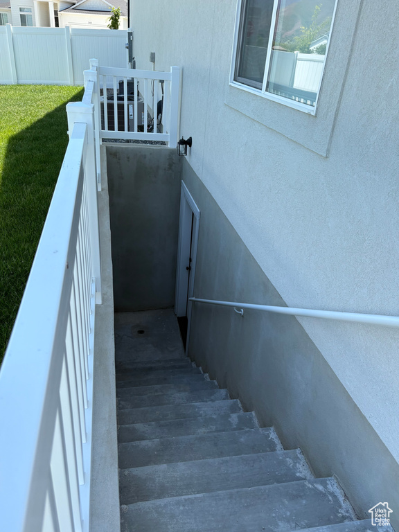 View of stairs