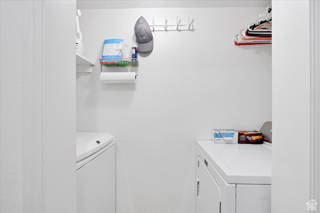 Interior space with independent washer and dryer