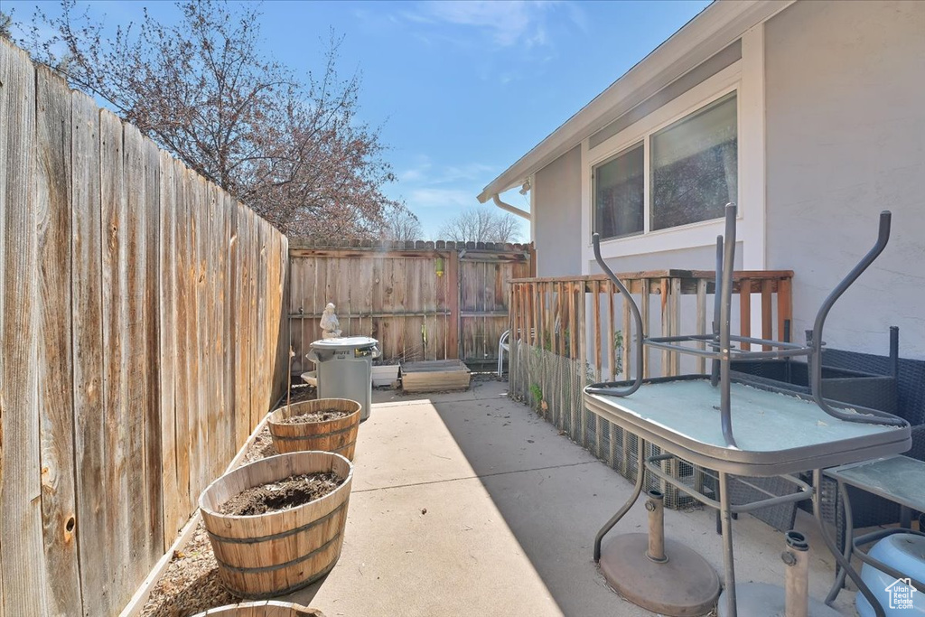 View of patio / terrace featuring a fenced backyard