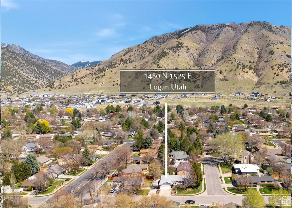 Mountain view with a residential view