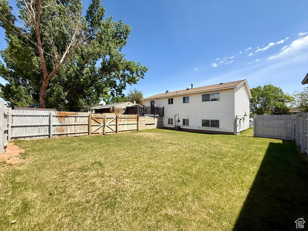 View of rear view of property