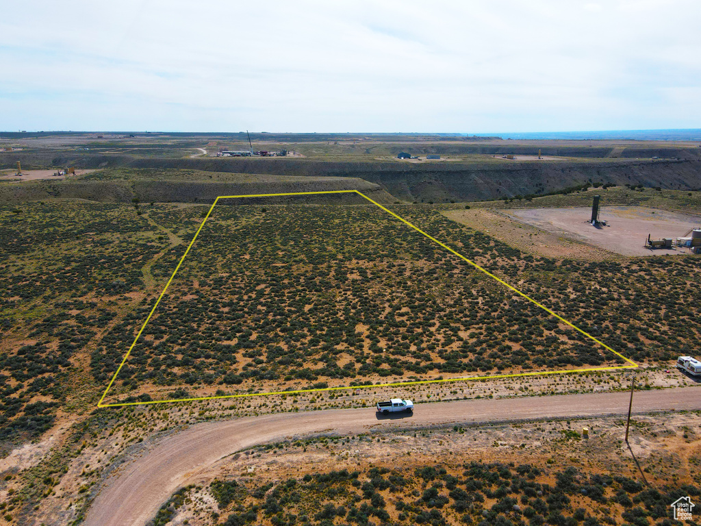Bird's eye view with a rural view