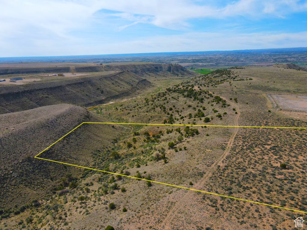 Aerial view featuring a rural view