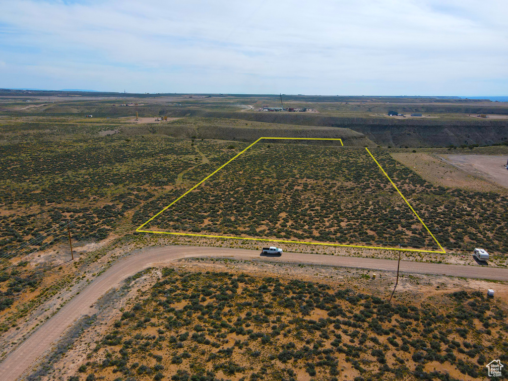Bird's eye view featuring a rural view