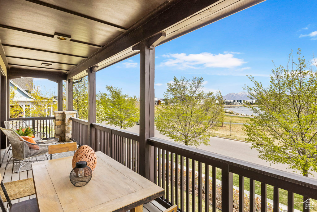 View of deck