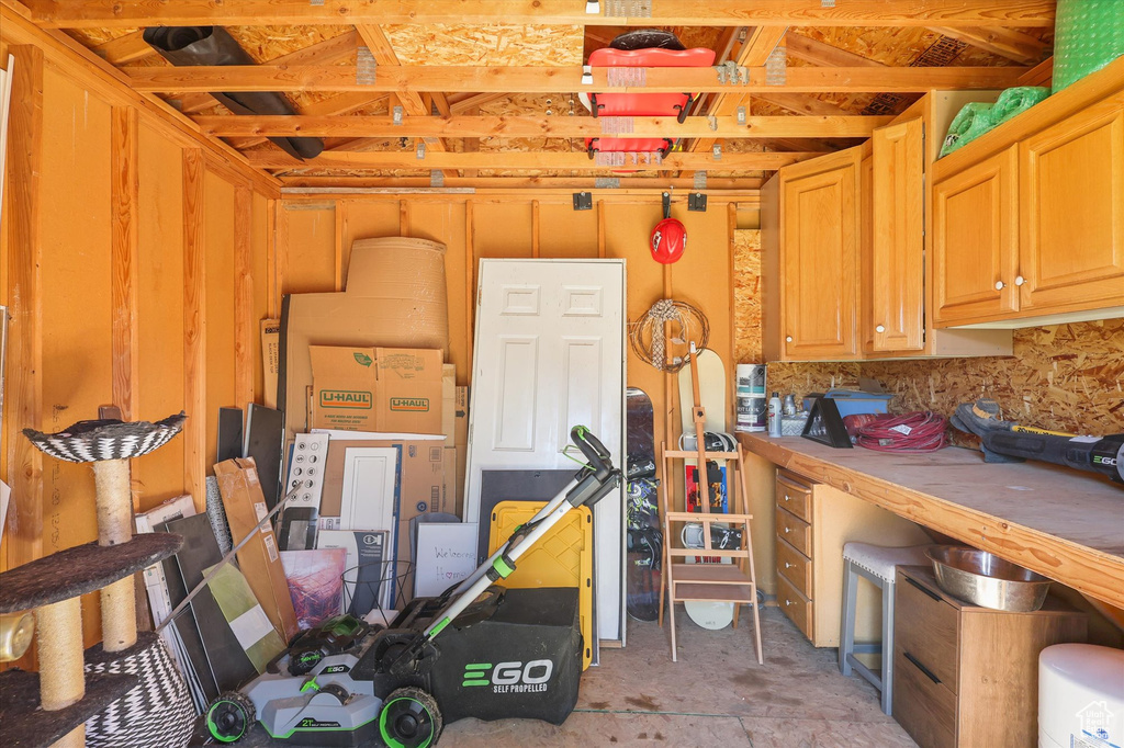 View of storage area