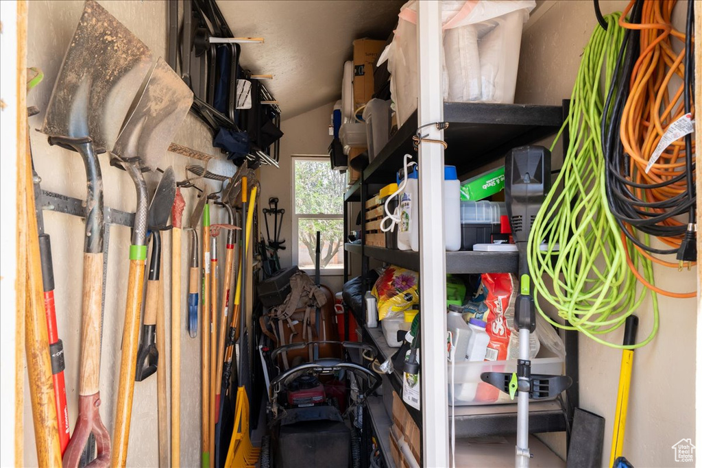 View of storage area