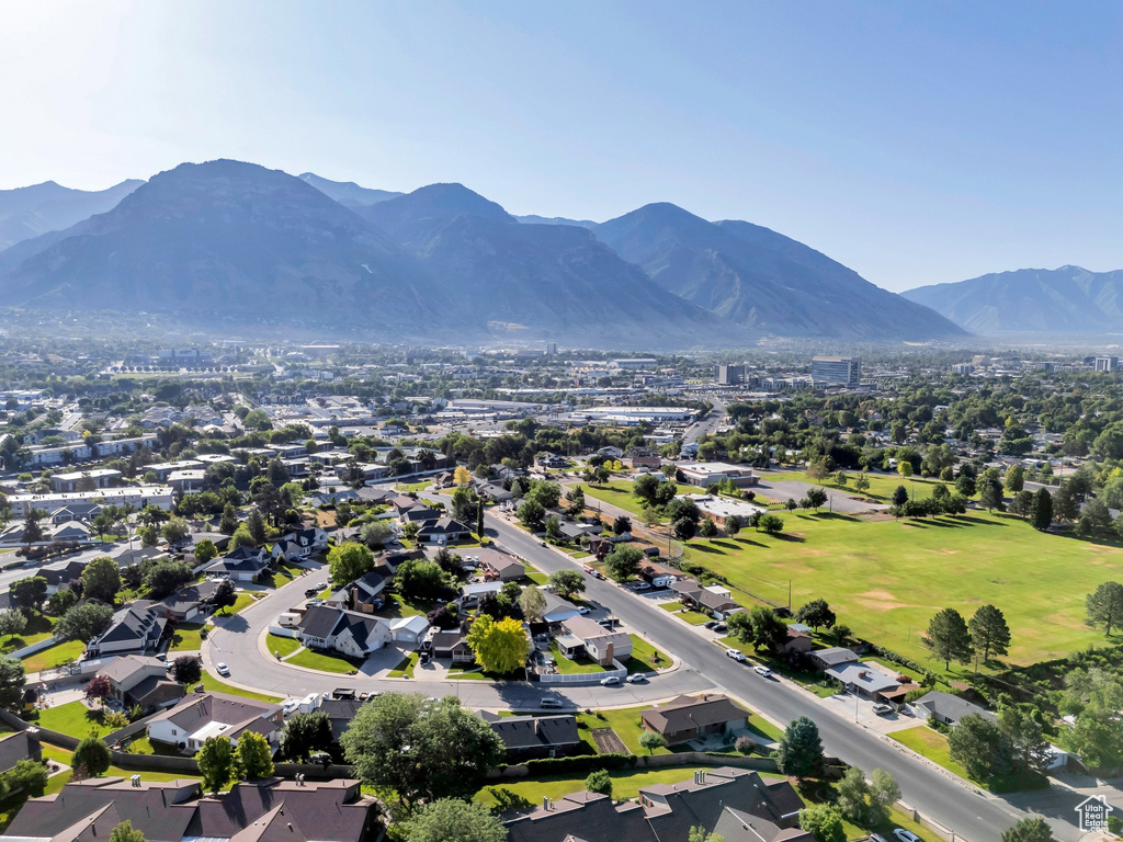 Drone / aerial view of mountains