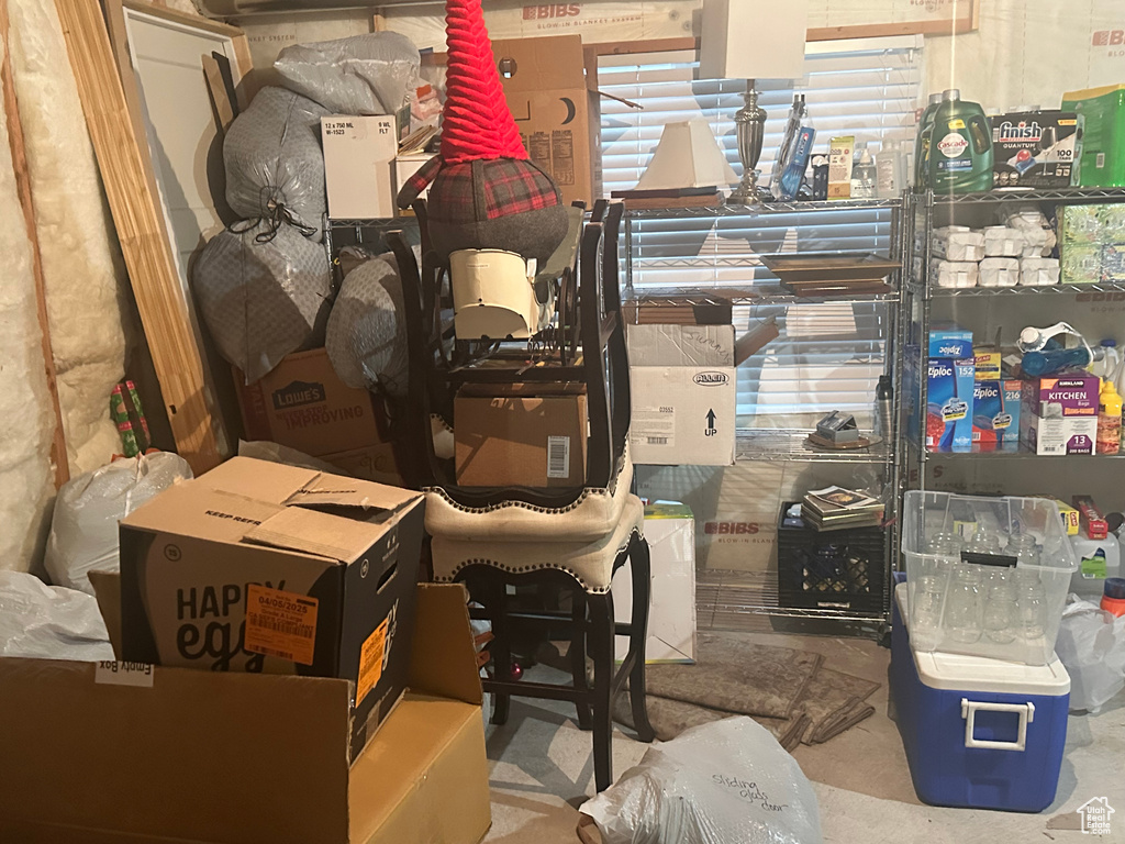 View of storage room
