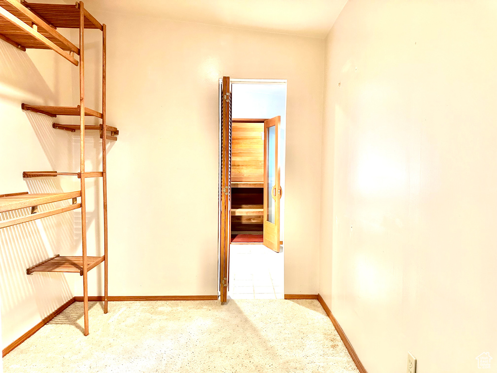 Corridor with baseboards