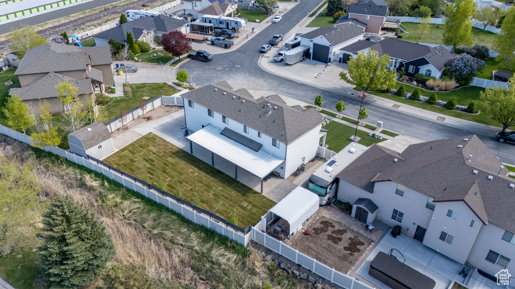 Drone / aerial view featuring a residential view