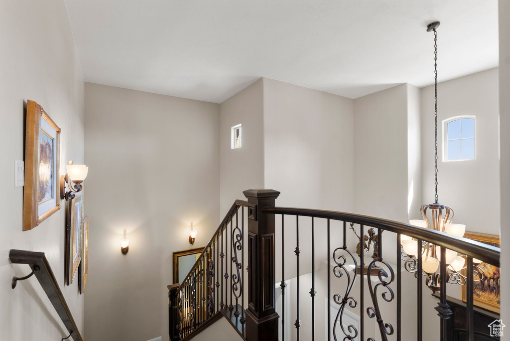 View of stairway