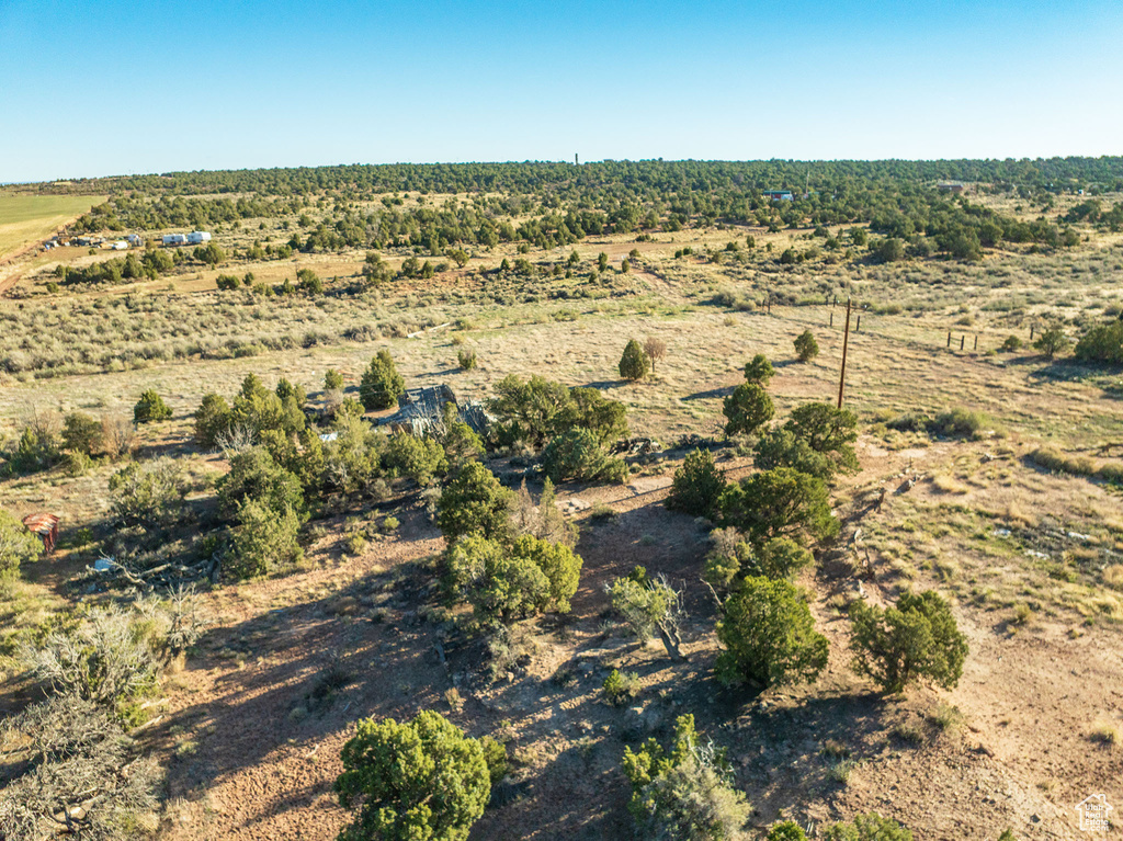 Aerial view with a rural view