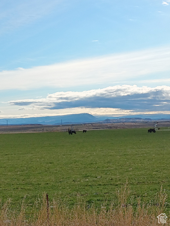 Mountain view with a rural view