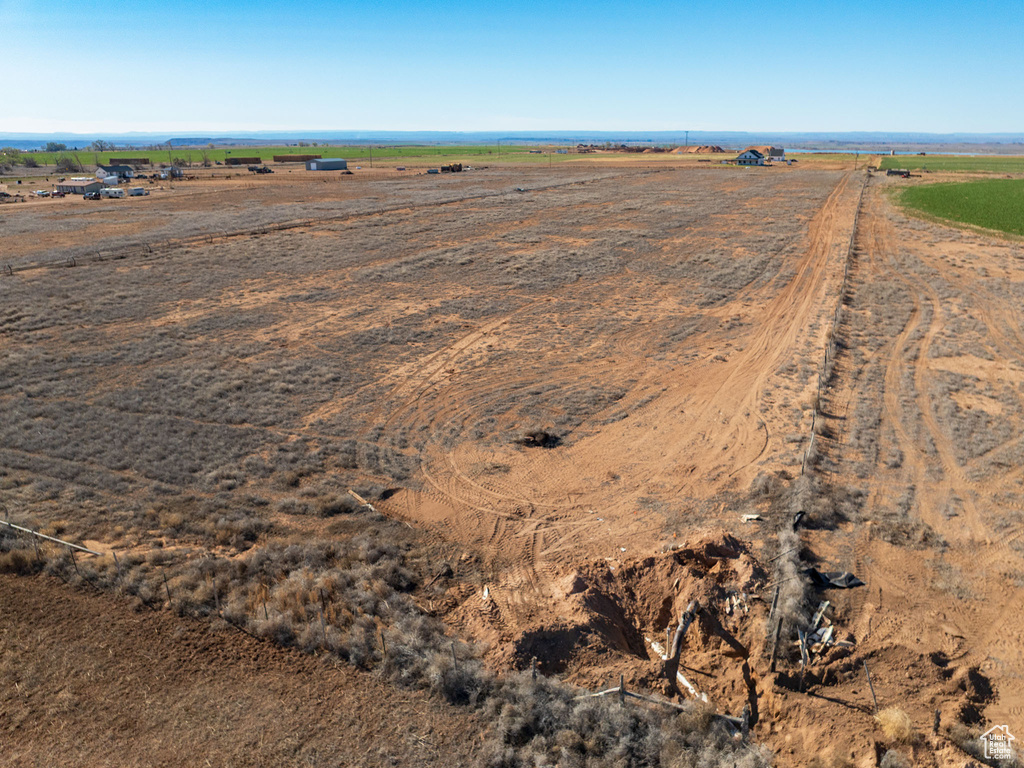 Aerial view with a rural view