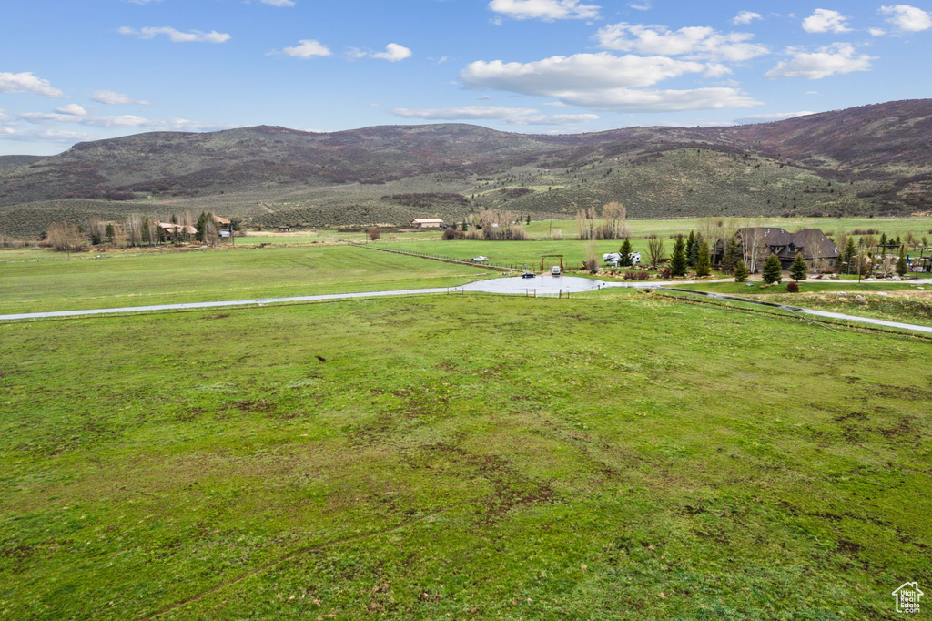 View of mountain feature featuring a rural view