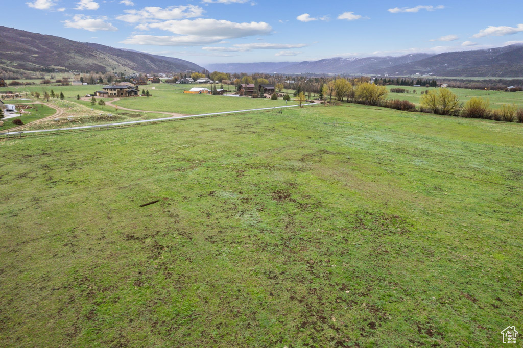 Mountain view with a rural view