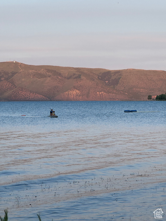 Water view with a mountain backdrop