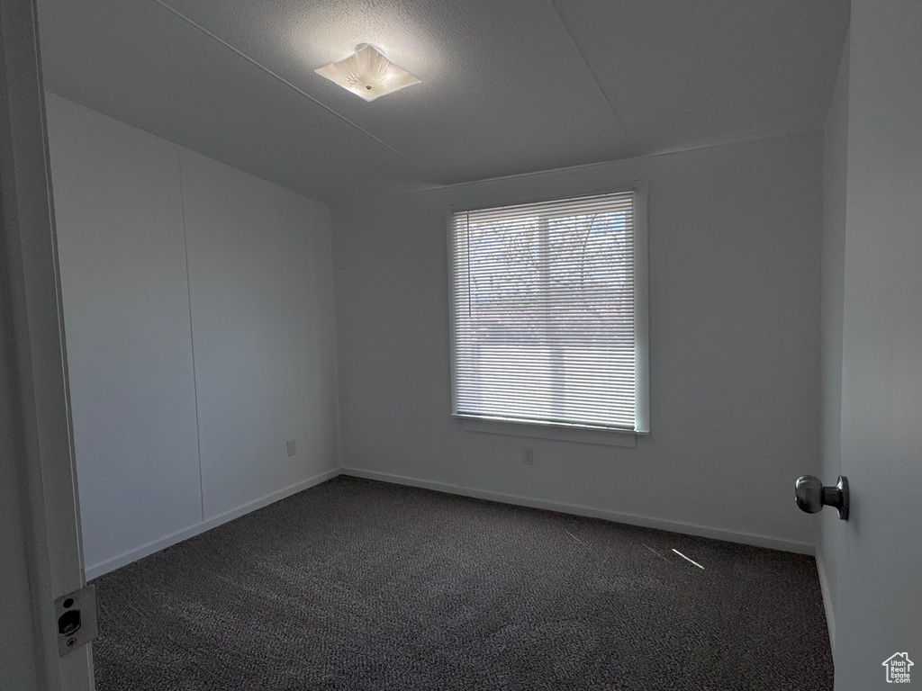 Carpeted empty room with baseboards