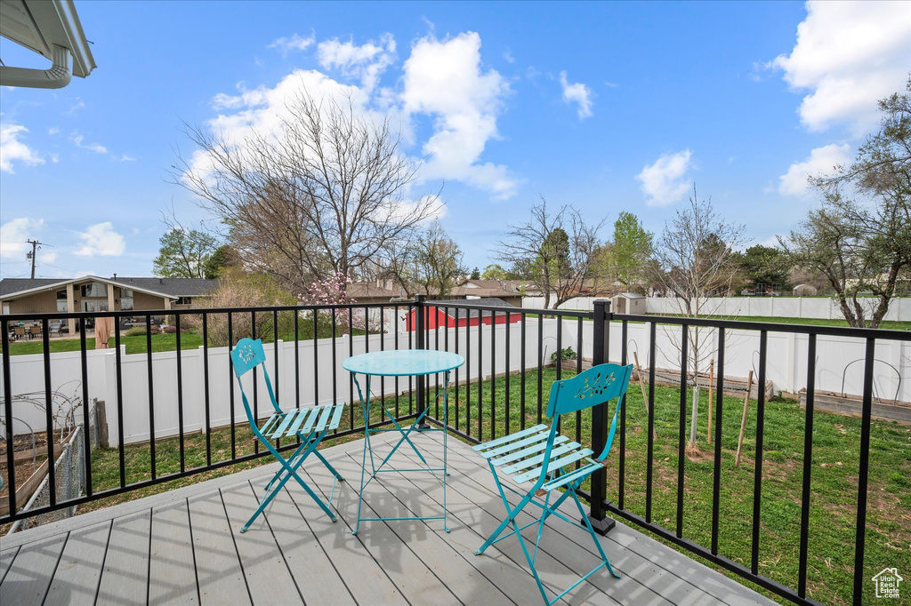 Balcony with a residential view