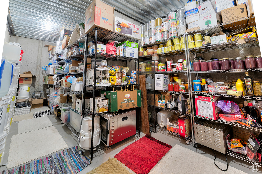 View of storage room