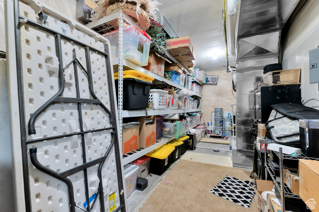 View of storage room